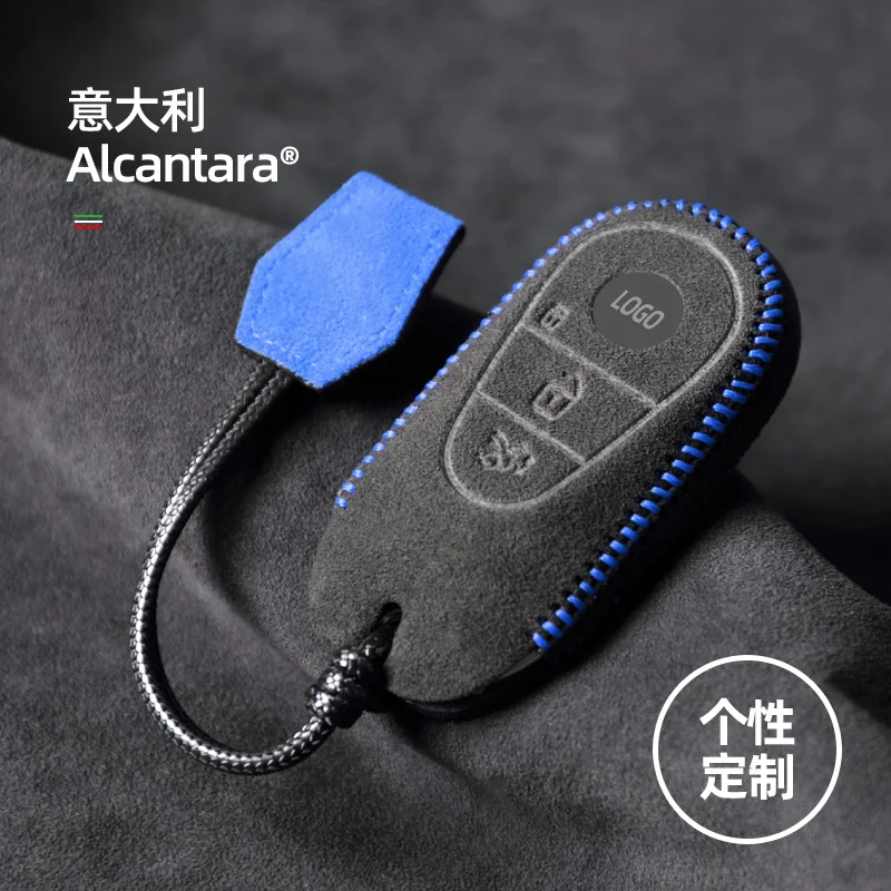 

Key Bag For Benz S S500l S400l S450l 2021 Key Fob Case Cover Ring Alcantara Suede