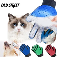 2pc dog pet grooming glove silicone cats dogs brush comb deshedding hair gloves dogs bath cleaning supplies animal combs by
