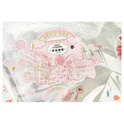 40 детской розовой принцессы с милыми сигналами, декоративная наклейка, пуля, наклейка, украшение для дневника