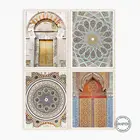 Постер в стиле бохо для путешествий, Настенная картина на холсте с Марракешской марокканской дверью, мозаика, исламские картины для гостиной, домашний декор