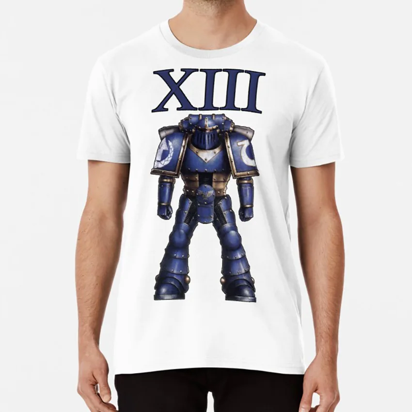 Белый Ultramarines | тринадцатый Легион | Футболка preheresy 40k 40000 roboute guilliman ultramarines - Цвет: Белый