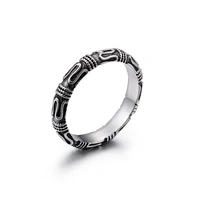 vintage men silver colour stainless steel ring lovers ring monkey king tight hoop charm ring hip hop punk ring jewelry gift