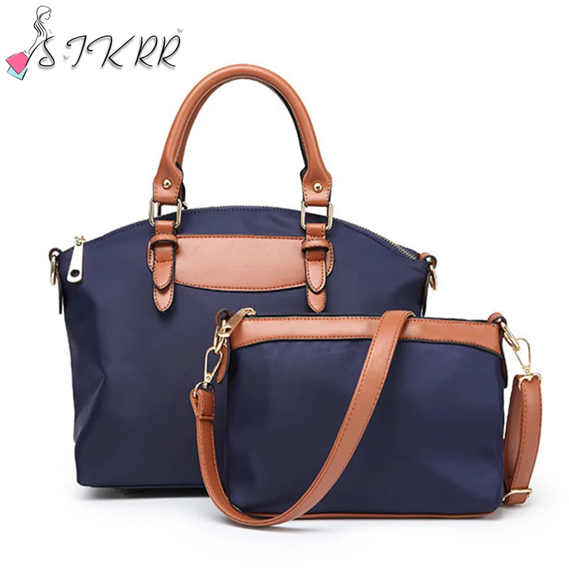 

S. ikrr fashion purses and handbags luxury designer waterproof Oxford travel set hand bags for women 2020 large crossbody bag New