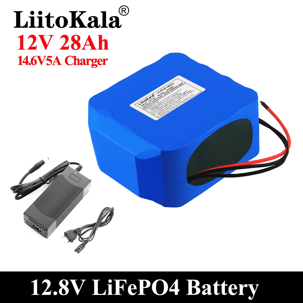 

Аккумуляторная батарея LiitoKala, 12 В, 30 Ач, 28 Ач, 12,8 В