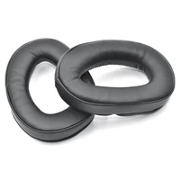 round pu leather ear cushions for sennheiser gsp 350 300 301 302 303 gsp300 ear cushions earmuffs replacement cups