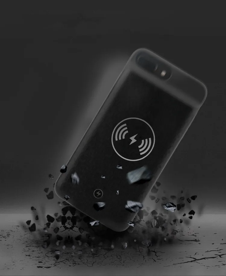 4000 мА/ч чехол для беспроводного аккумулятора для iPhone 6, 7, 8 plus, чехол для аккумулятора, Qi, Беспроводная зарядка, Совместимый Чехол для питания для 7, 8 plus