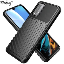 Rugged Fiber Shield Cover For Xiaomi Redmi 9T Case Bumper Anti-knock Full Cover Case For Redmi 9T Case For Redmi 9T 6.53 inch