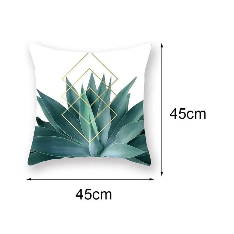 

Tropical Plants Pattern Decorative Cushions Pillowcase Sofa Cushion Cover Throw Pillow Cover Pillow Peach Decoration Skin H4W1