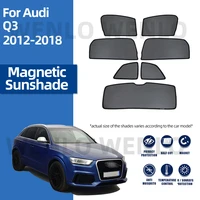 magnetic mesh windshield shade for audi q3 2012 2018 baby side window sun visor front windscreen curtain car protect sunshield