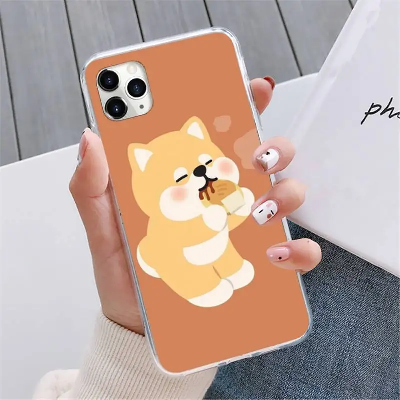 

cute Shiba Inu Corgi Phone Case For iphone 12 5 5s 5c se 6 6s 7 8 plus x xs xr 11 pro max mini