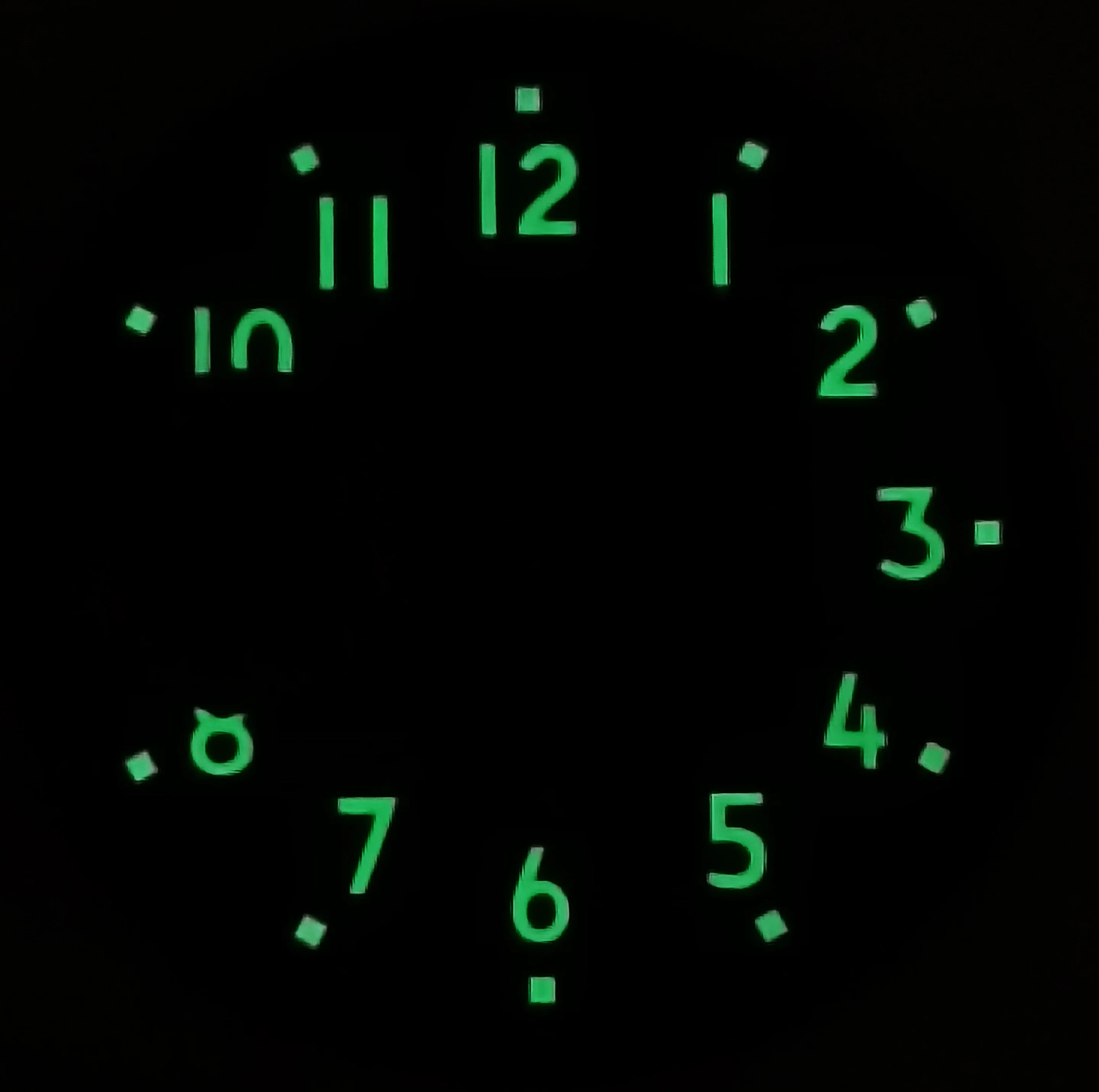 

New Watch Part 38.5MM Black Dials Green Luminous Fit ST36 Eta 6497 Manual Winding Movement