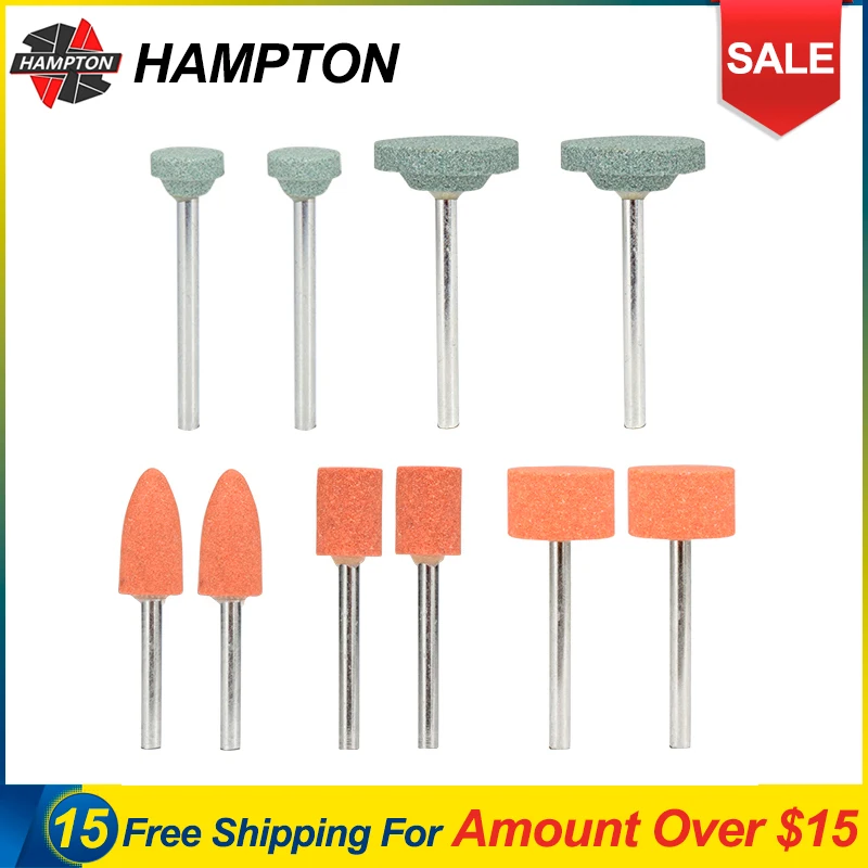 

Free Shipping 10pcs Grinding Stone Wheel Head Set Rotary Tools Accessories Abrasive Mounted Stone For Dremel Tools Accessories