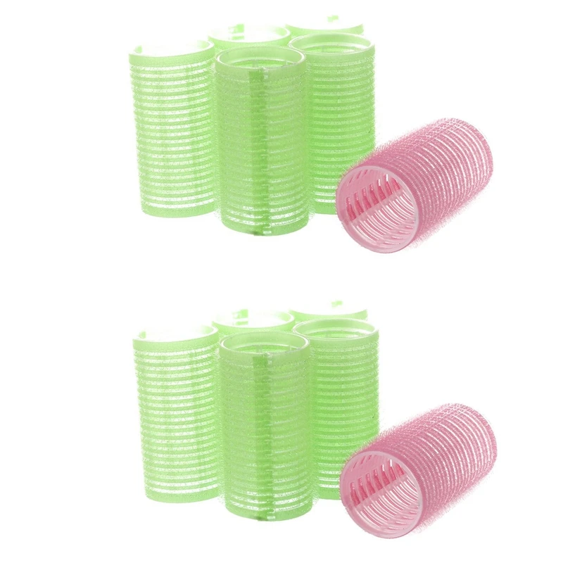 

12 шт., бигуди для волос, 6 шт., 4,5 см, 6 шт., 4 см