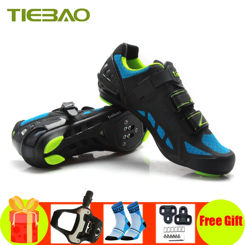 Tiebao Road Bike Shoes Sapatilha Ciclismo Bicycle Spd-Sl Pedals Riding Shoes Self-Locking Superstar Racing Cycling Sneakers