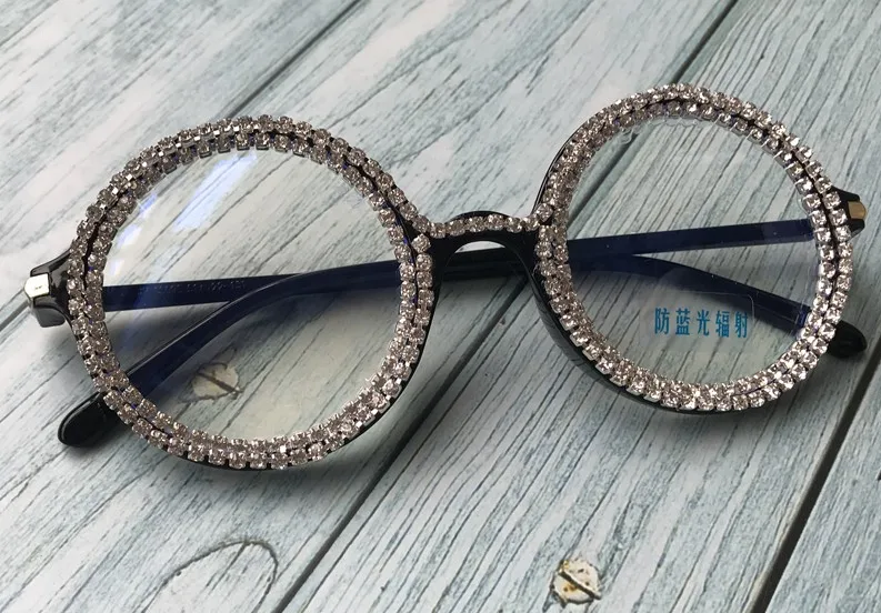 Модные роскошные круглые солнцезащитные очки Женские винтажные негабаритные со