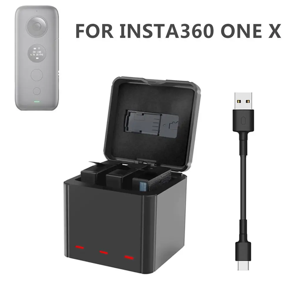 Коробка для зарядки аккумулятора экшн-камеры Insta360 ONE X камера хранения 3 в 1