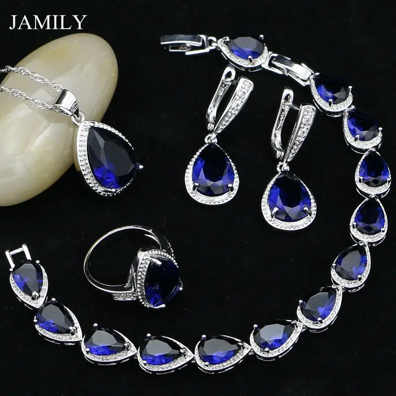 Комплект из колье серёг и кольца серебра 925 пробы|Ювелирные наборы| |