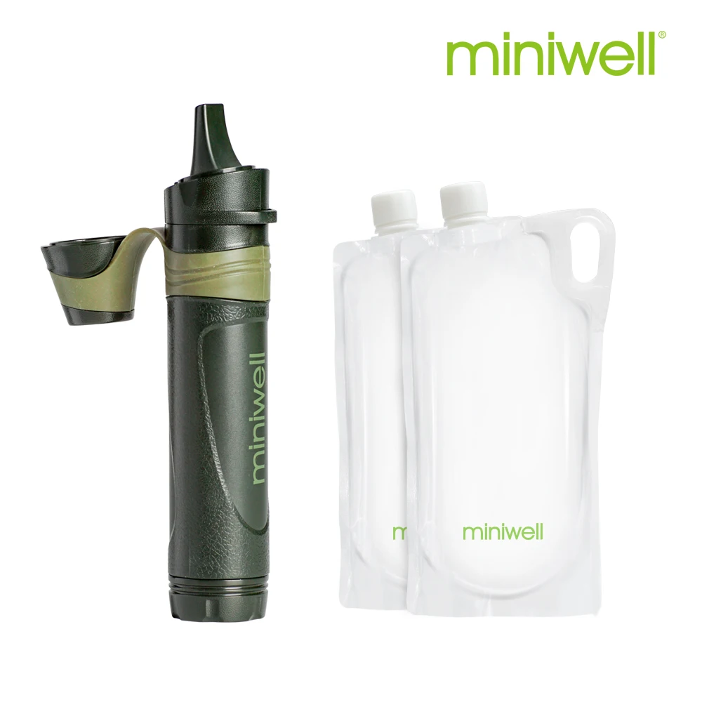 Miniwell Открытый Спорт Туризм Кемпинг Альпинизм Тактический персональный универсальный соломенный фильтр для воды miniwell L600