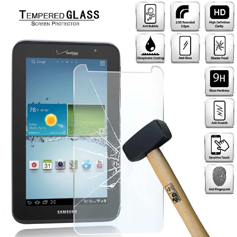 

Защитная пленка для экранов планшетов из закаленного стекла чехол для Samsung Galaxy Tab 2 7,0 LTE I705 анти-экран поломки HD закаленная пленка