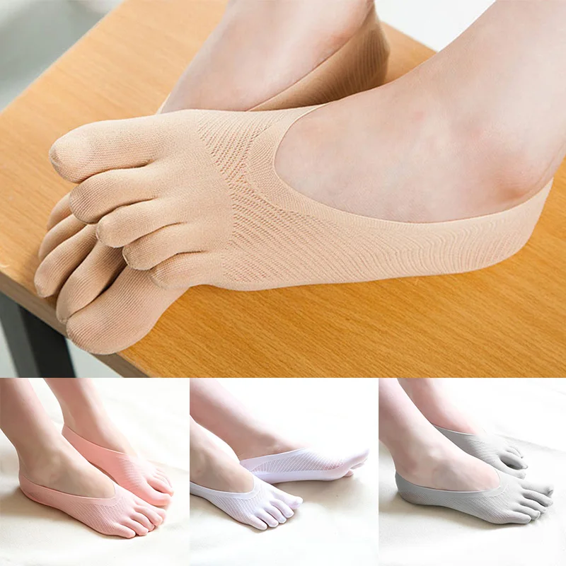 1 пара хлопковые пять пальцев носки для женщин девочек модные летние тонкие Пять