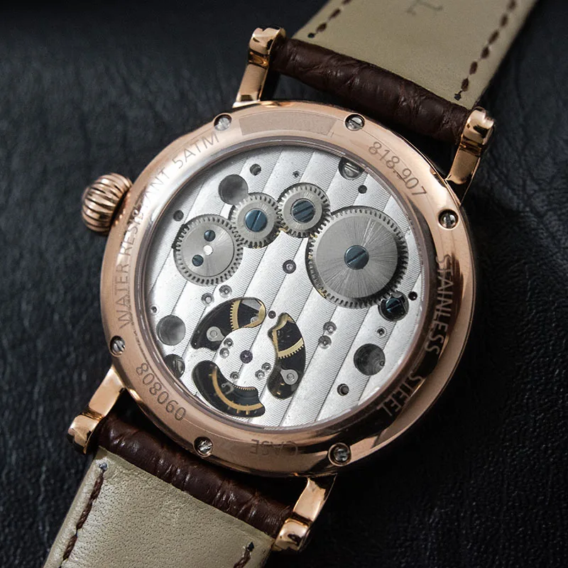 Многофункциональные мужские часы s Pilot Real Tourbillon с календарем Moonphase, механические мужские часы ST8007 Tourbillon, модные часы