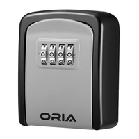 oria password key box decoration key code box key storage lock box wall mounted password box outdoor key safe lock box gray