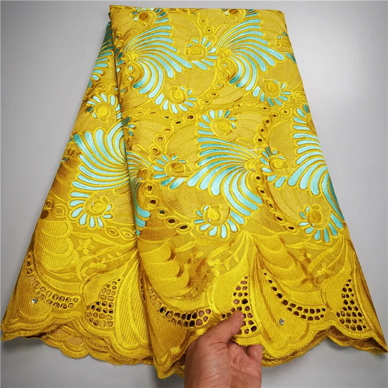 Новинка 2021 швейцарская вуаль кружевная ткань 100% хлопок вышивка высокое качество