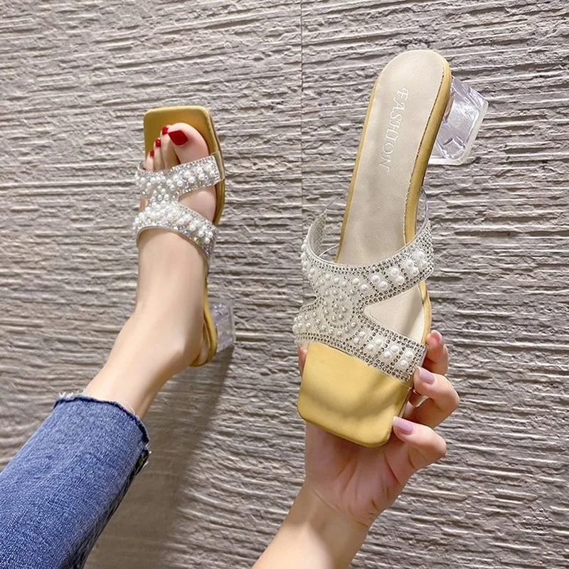 

High-heeled slippers female summer wear 2021 new ins tide net red summer sandals hot style fashion with flip-flops