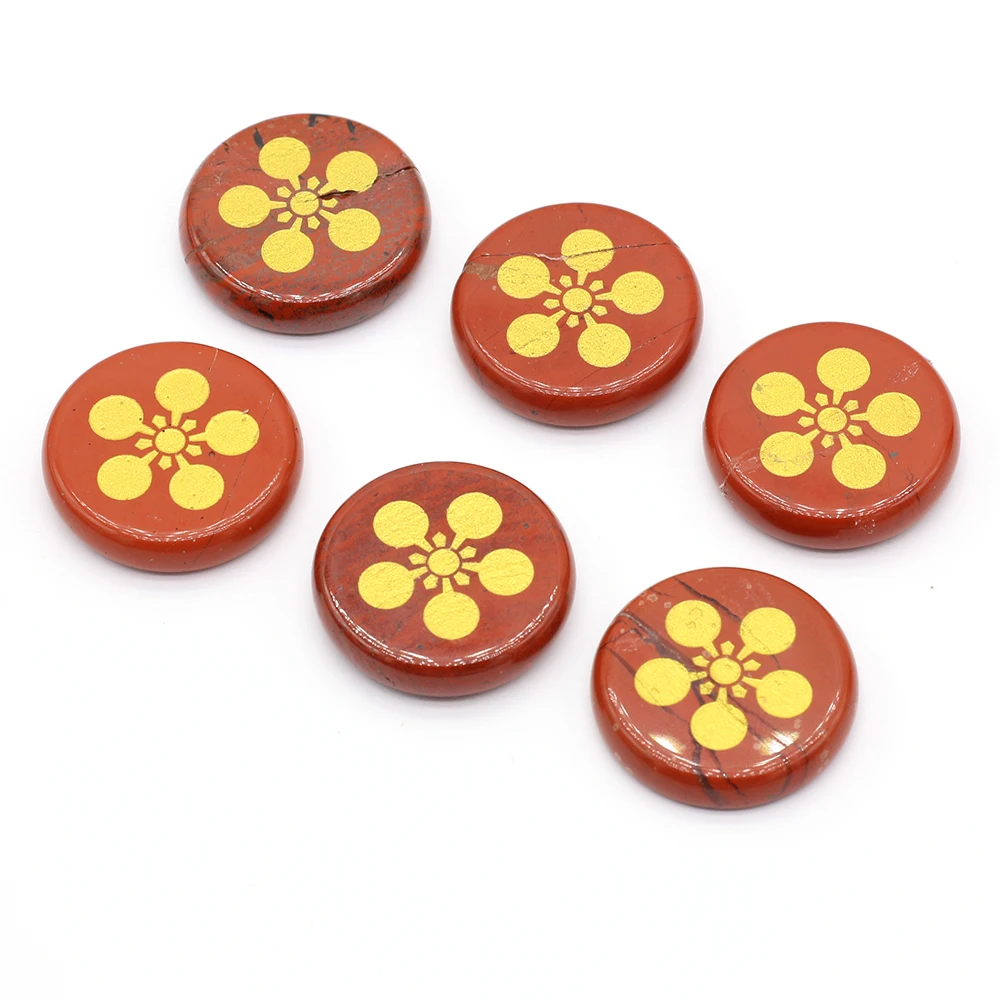 

6 шт., искусственный бутик, новый круглый красный камень, религиозный клевер, исцеляющий Агат, драгоценный камень, семейный аквариум, декорат...