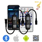 Светодиодный пиксельный контроллер WS2812B, Bluetooth музыка с микрофоном, 28 клавиш дистанционного управления для WS2812 SK6812 WS2811, модифицируемая осветительная полоса