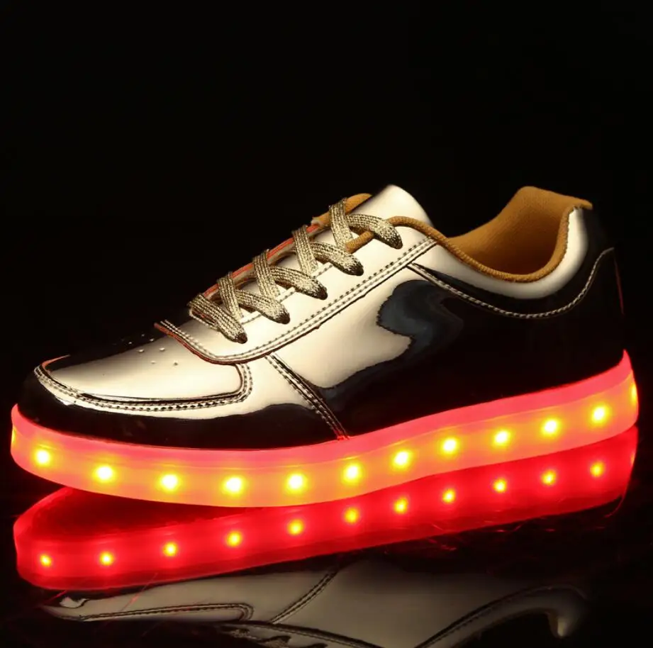 

Size 31-46 Usb Chargering Led Shoes For Kids & Adults Light Up Sneakers For Boys Girls Men Women Glowing Party Shoes