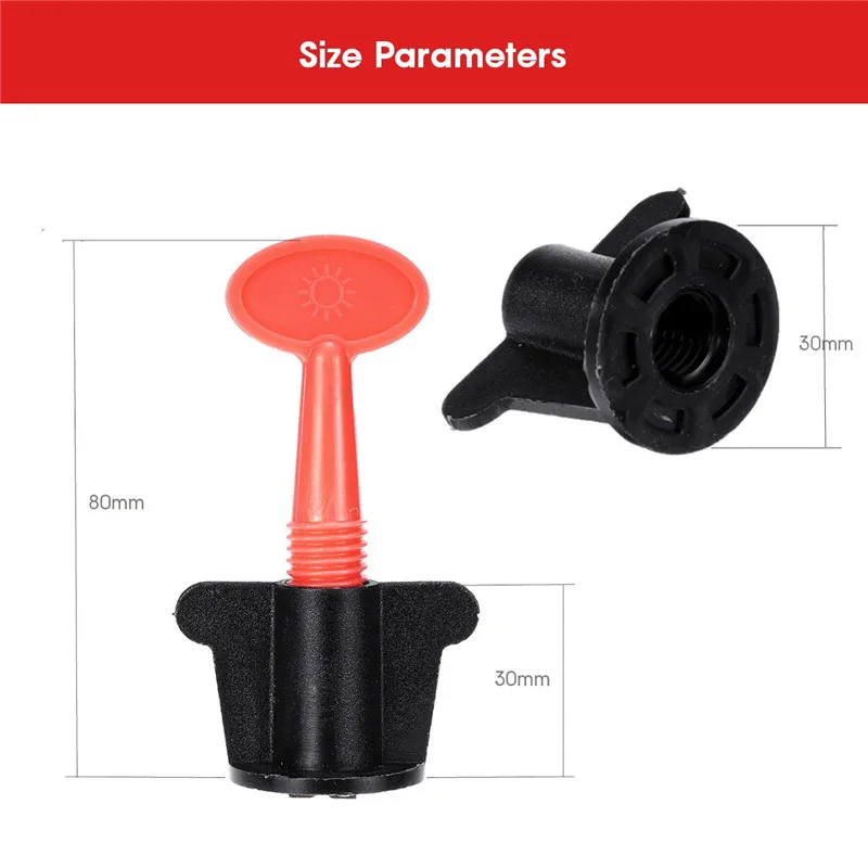 

New 50Pcs/Set Level Wedges Tile Spacers For Flooring Wall Tile Leveler Locator Spacers Plier Carrelage Leveling System