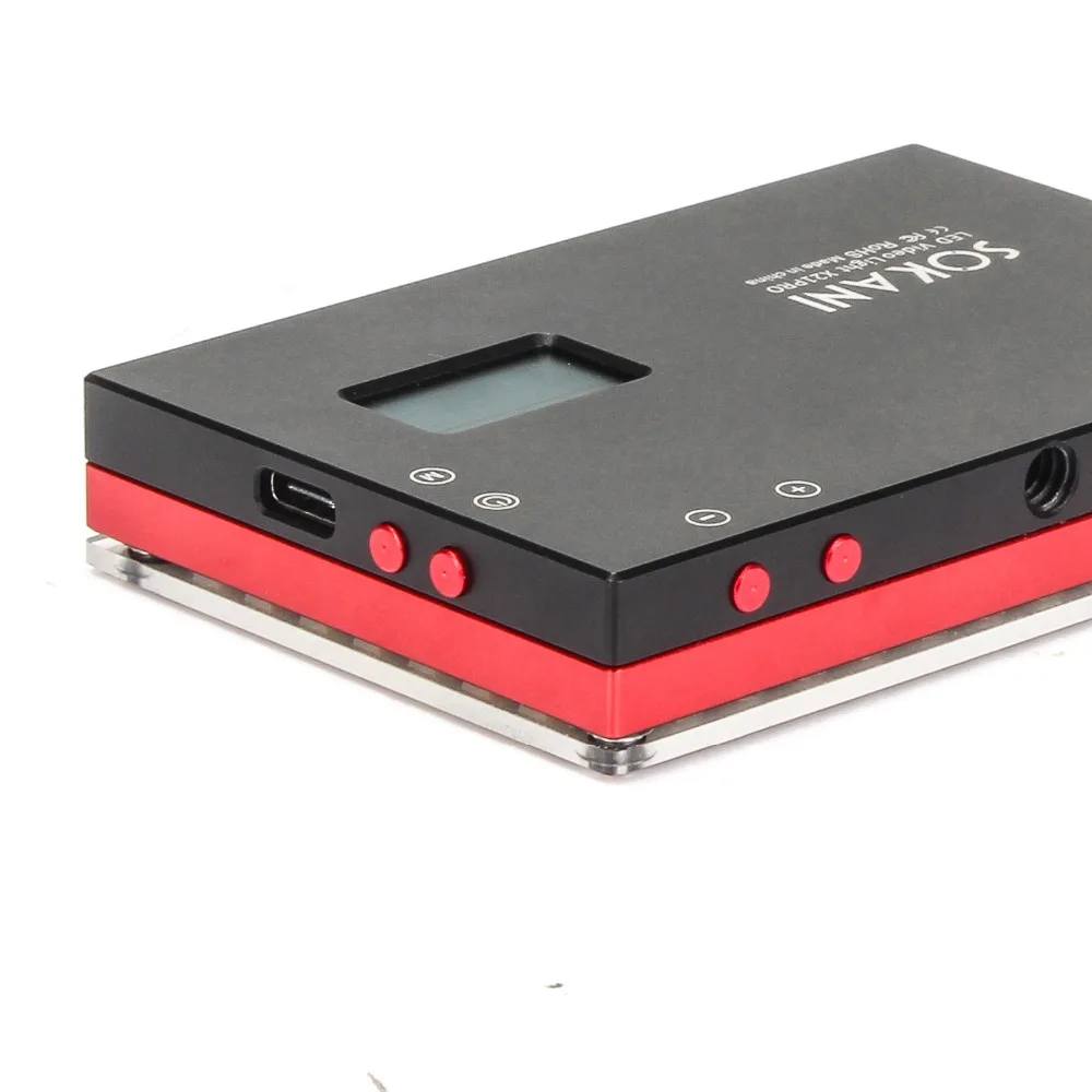 SOKANI X21 Pro светодиодный видео свет 3200-6500K 122 светодиодный лампы O светодиодный Экран встроенный 3000 мА/ч, Батарея для DSLR Камера iPhone Селфи