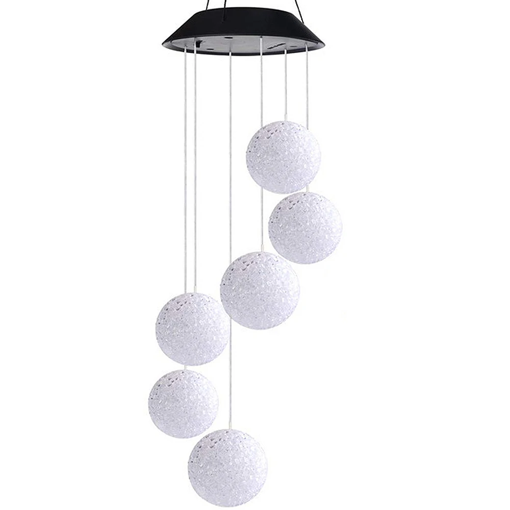 Солнечный Счастливого Рождества приведенный в действие ветряной колокольчик с