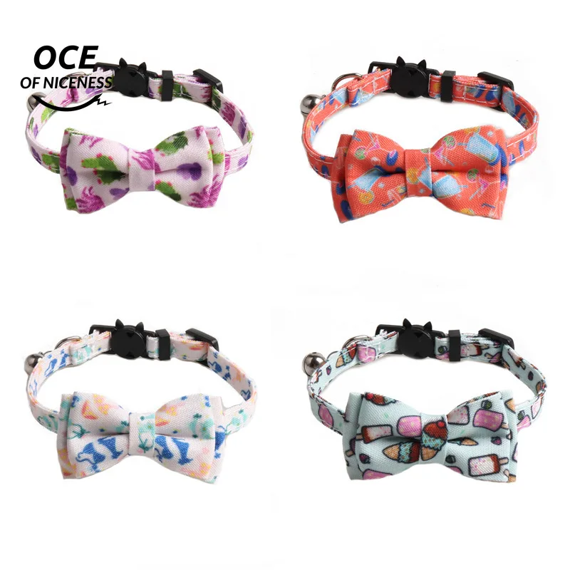 

Ожерелье с бантом для кошек, с регулируемой пряжкой