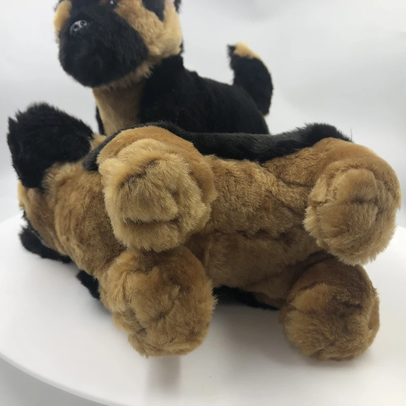 

Millffy 1pc 20cm lifelike plush German Shepherd plushie dog stuffed puppy doll Toy Realistic Animal for kids