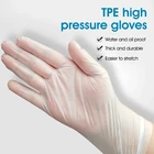 Набор из 100 многофункциональных перчаток из ТПЭ, одноразовые защитные рукавицы
