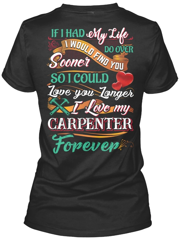 

Men T Shirt Cute Carpenter's Lady Shirt Women T-Shirt