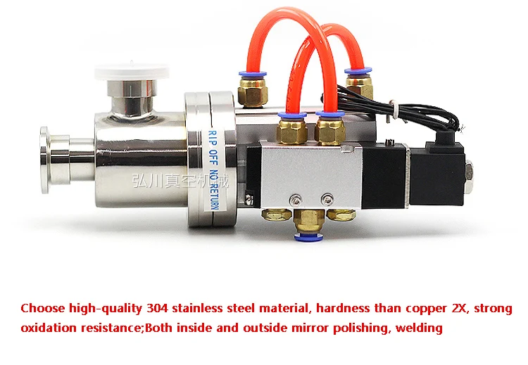KF Pneumatic Vacuum Baffle Valve GDQ-16 GDQ-25 GDQ-40 GDQ-50 High Quality High Vacuum Angle Valve