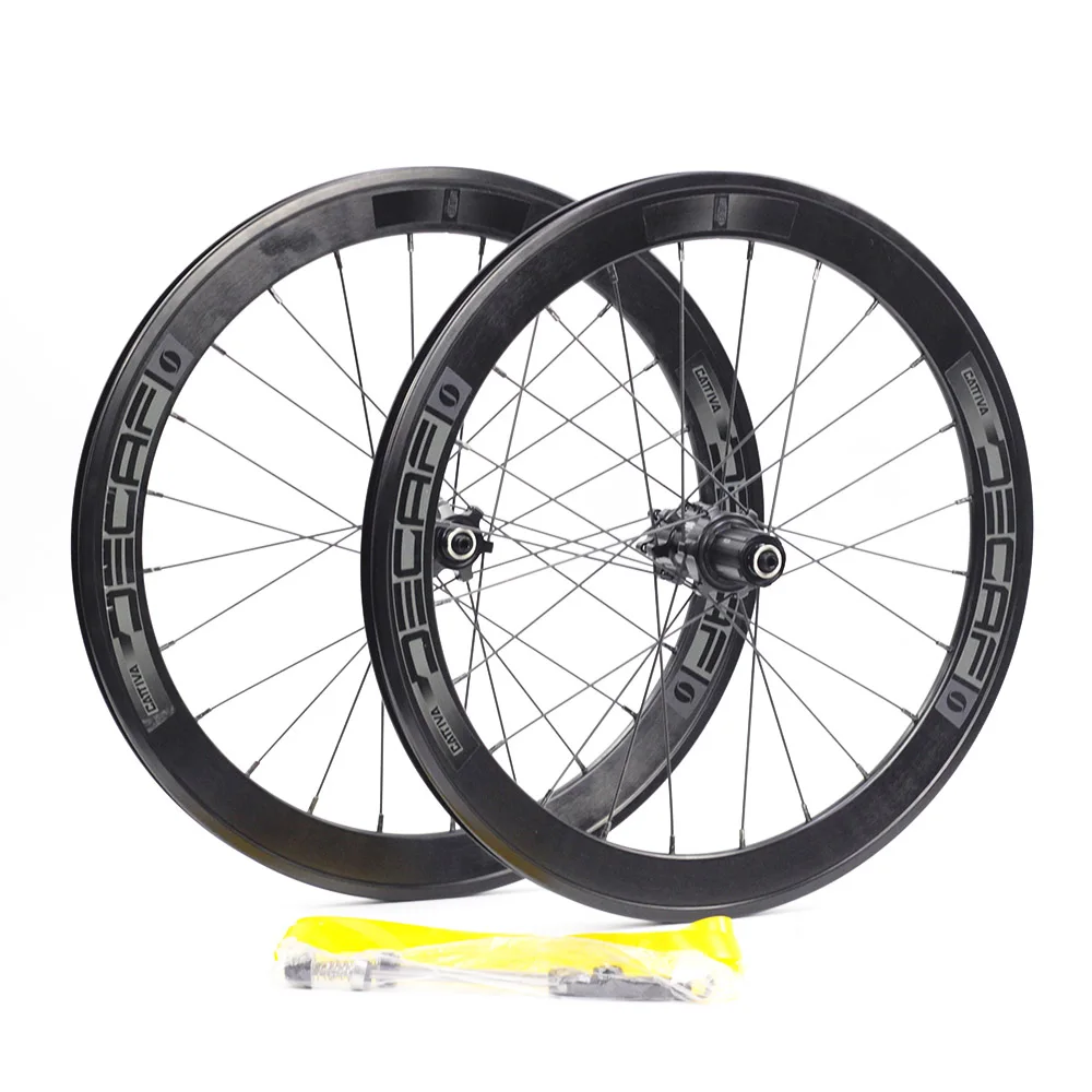 JAVA Decaf 2" алюминиевая мини Velo колесная 20 дюймов 406 колеса дисковый тормоз из сплава для складного велосипеда лежачего мини-колеса 8-11s