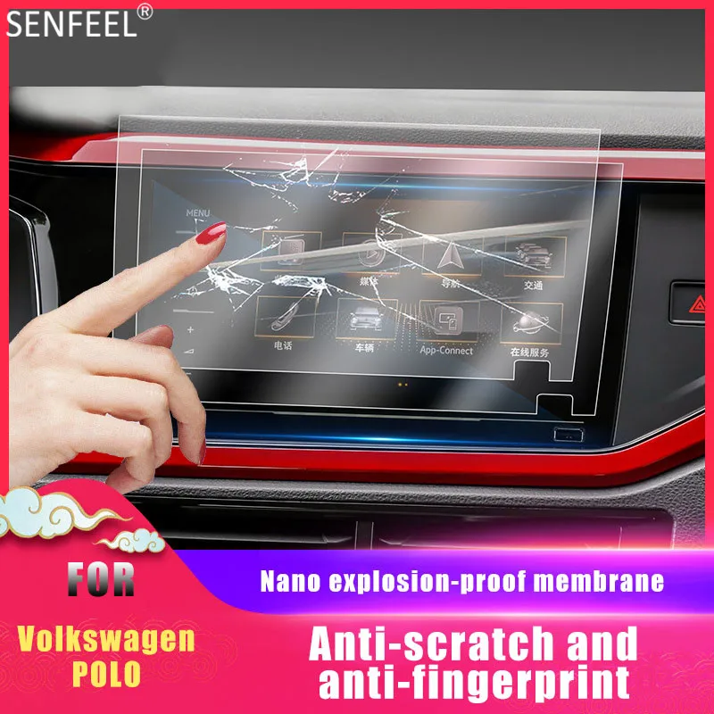 

Car Instrument Panel Screen Protector For Volkswagen VW Polo 18 19 Interior Dashboard Membrane Protective Nano Film Accessories