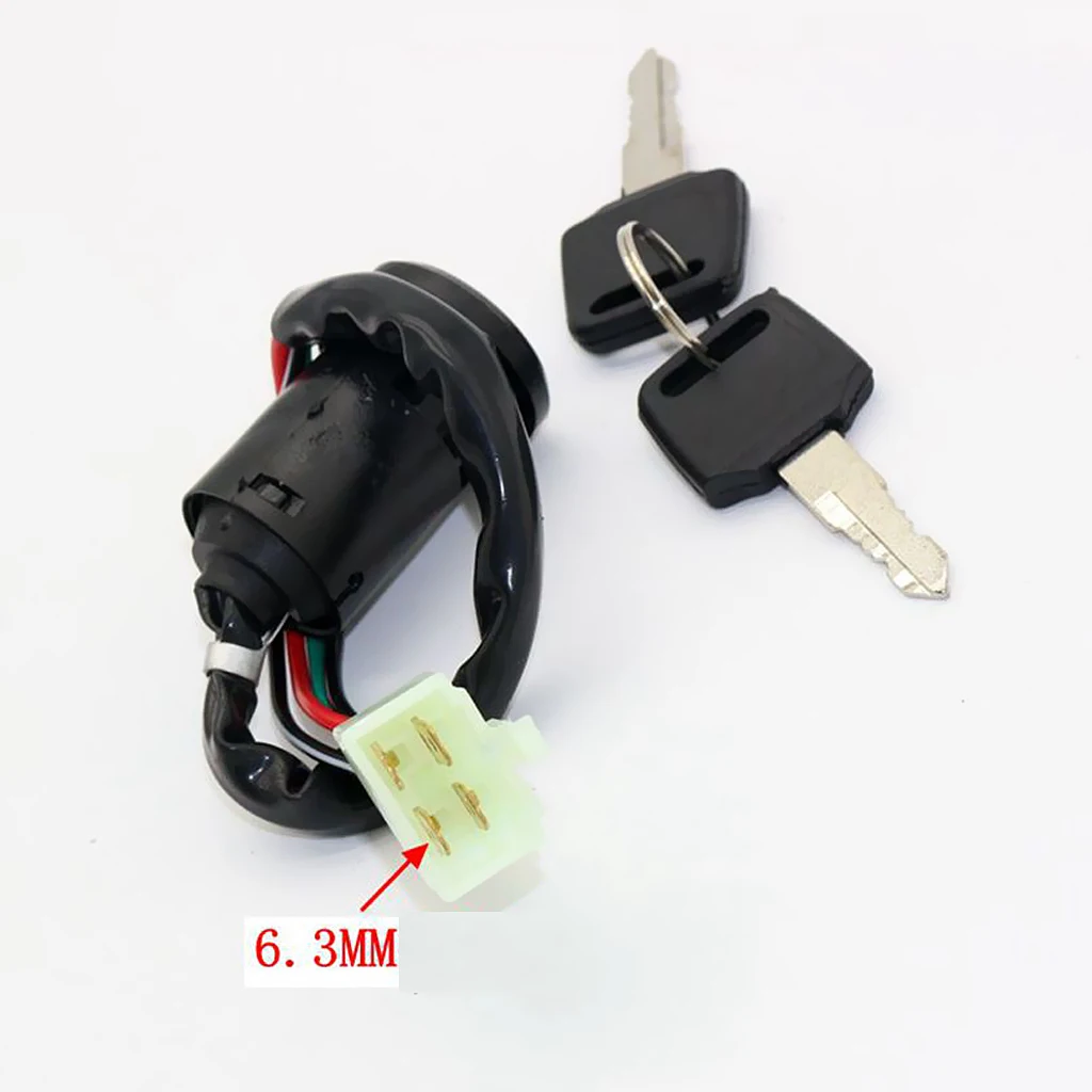 4 провода ключ зажигания баррель переключатель 50 110 125 250cc Пит Байк ATV | Автомобили и
