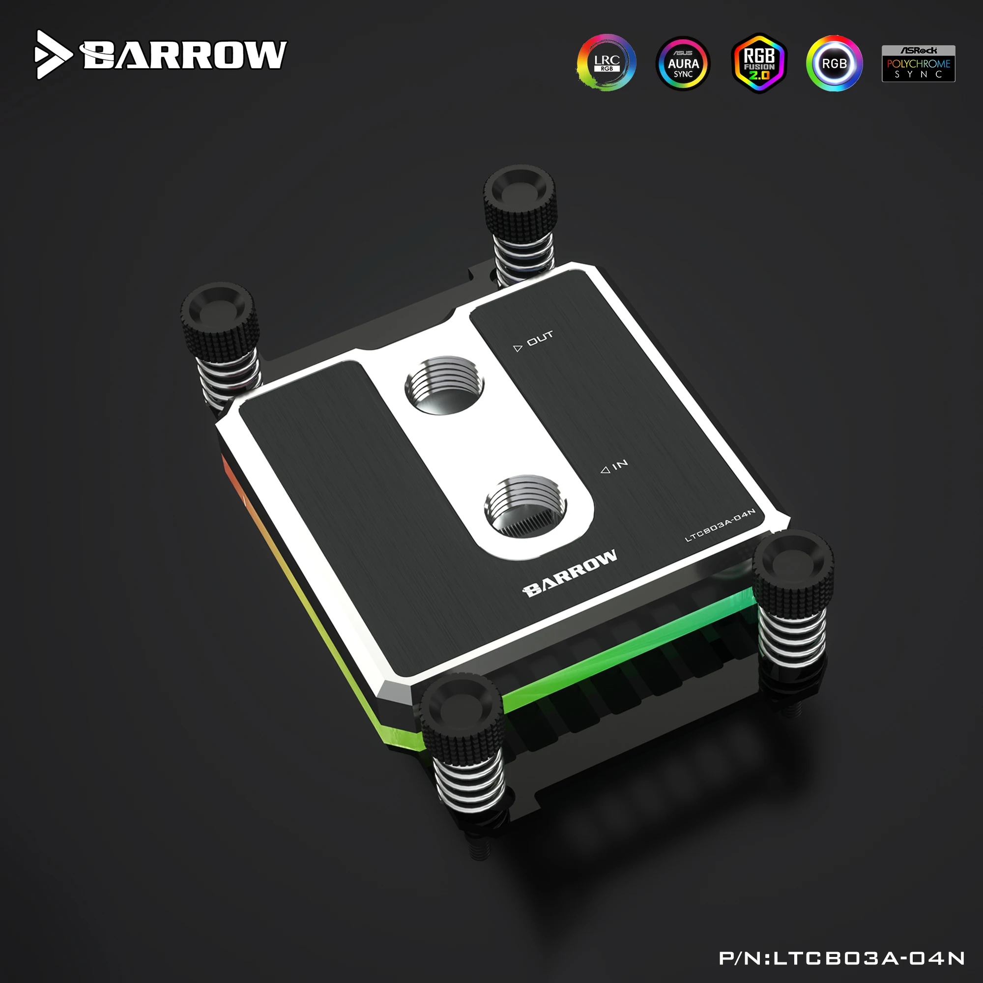 Barrow CPU Водяной кулер для процессора AMD RYZEN AM3/ AM4/POM/латунная металлическая