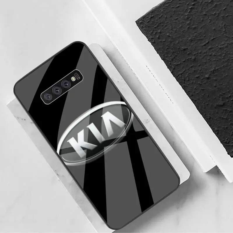 

Kia Car Phone Case Tempered Glass For Samsung S6 7 8 9 10 20 Plus Ultra Note8 9 10 10pro