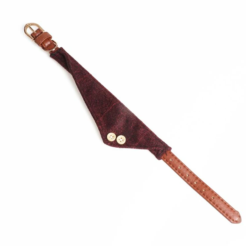 

New Fahsion Small Dog Scarf Adjustable Pet Cat Collars Scarf Neckerchief Necklace Trigon Pet Accessories