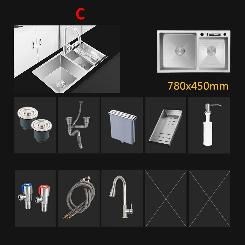 Inoxidable Wasbak Evier кухни Нержавеющая сталь Inox Кухня Куба Pia Cozinha Fregadero De Cocina Dishwash