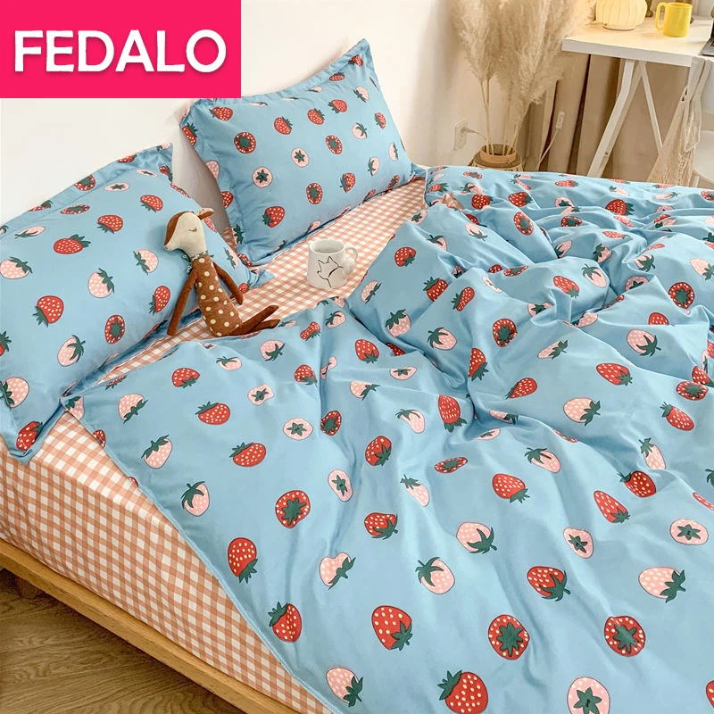 Японское цветочное постельное белье двойная кровать в пасторальном стиле из