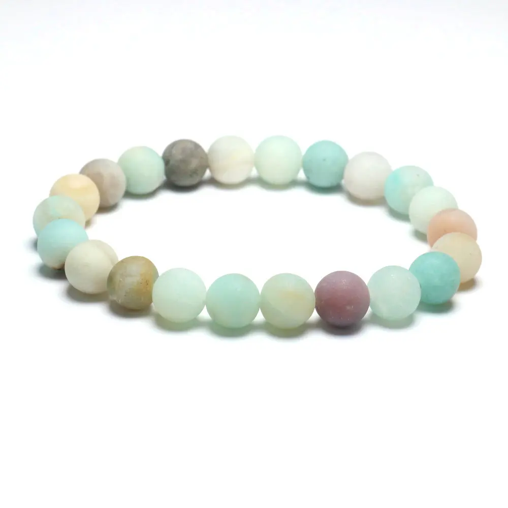 Модный женский браслет из натурального камня Амазонит тигровый глаз браслеты