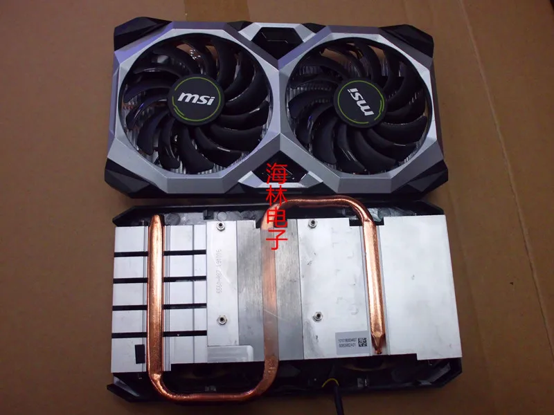 Для MSI GeForce GTX1660 VENTUS XS C 6G OC графический вентилятор для охлаждения видеокарты вентилятор с радиатором