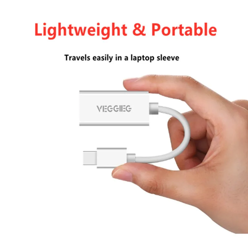 Veggieg Mini Display port to HDMI адаптер Белый (Mini DP HDMI)-Thunderbolt | Thunderbolt 2 порт совместимый